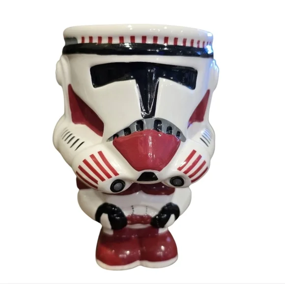 Stormtrooper Star Wars Red Shock Trupper Goblet Ceramic Geeki Tiki Series - Picture 1 of 8